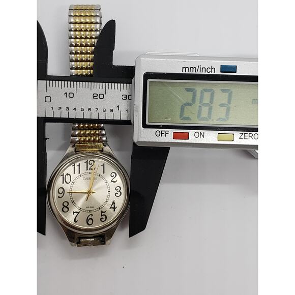 Carriage by Timex men' watch. Gold face with black accents. Water resistant - Picture 6 of 8